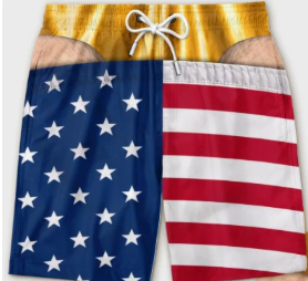 ✨49% OFF ✨Fun Patriotic Men's Swim Trunks✨ - Personalized Birthday Gifts For Husband, Son, Grandson, Brother, Grandpa, Dad, Yourself - Warning Wide Load