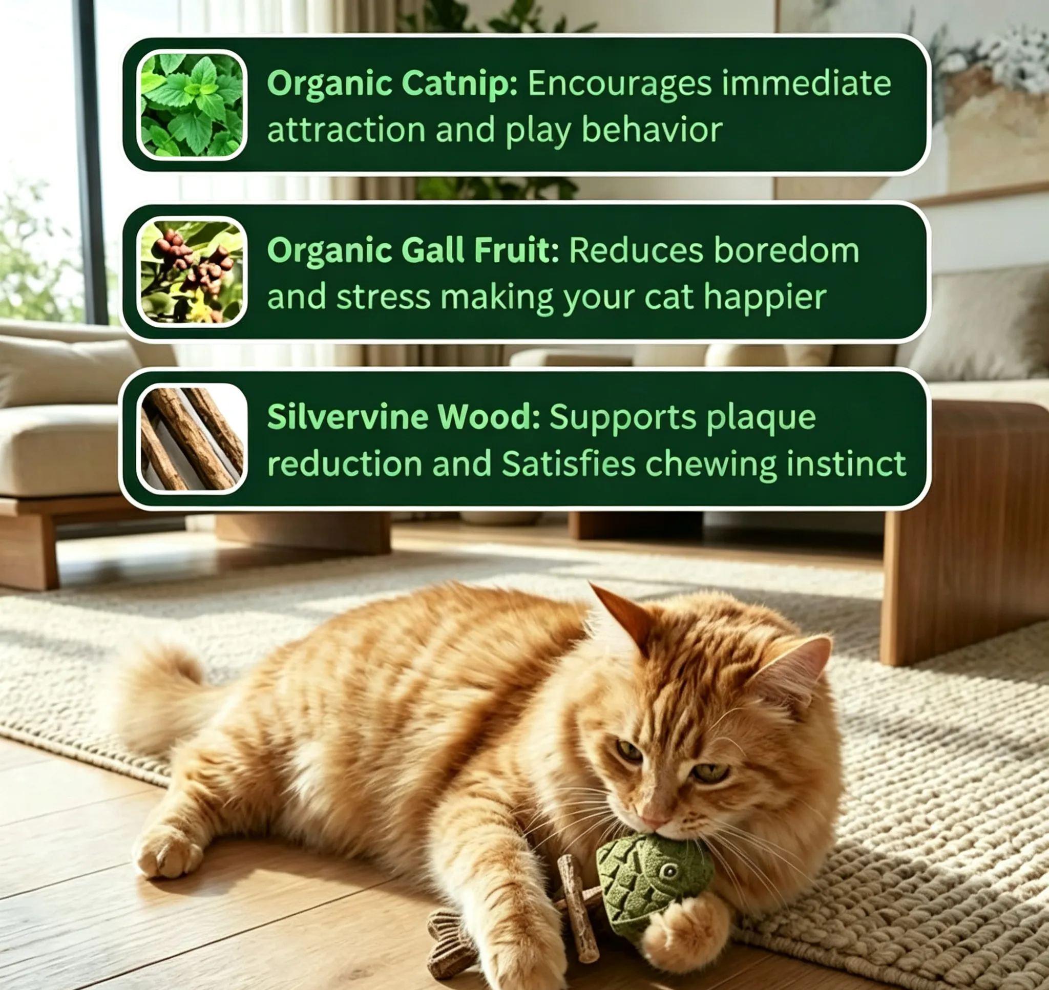 🔥Day Sale 50% OFF-Catnip & Silvervine Chew