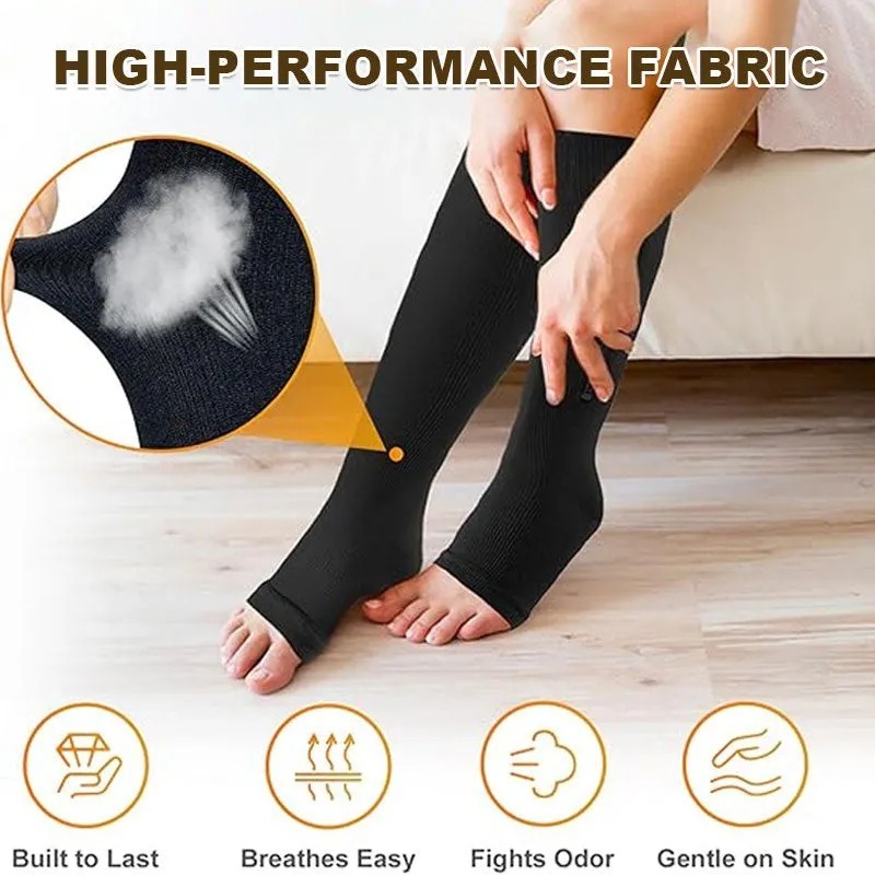 Easy-On Zipper Compression Socks