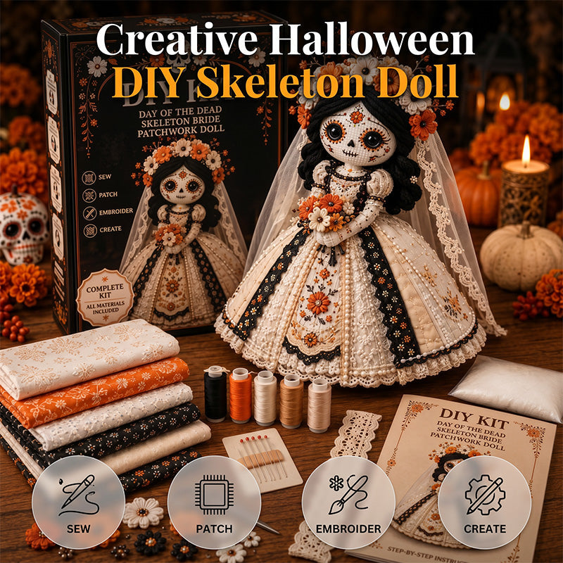 🎃💀 DIY Spooky Skeleton Craft Kit – Build Your Own Halloween Decoration