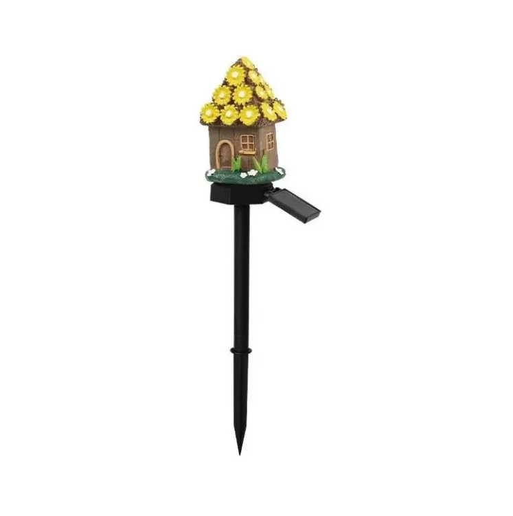 Solar Fairy-Tale Mushroom Cottage Garden Light