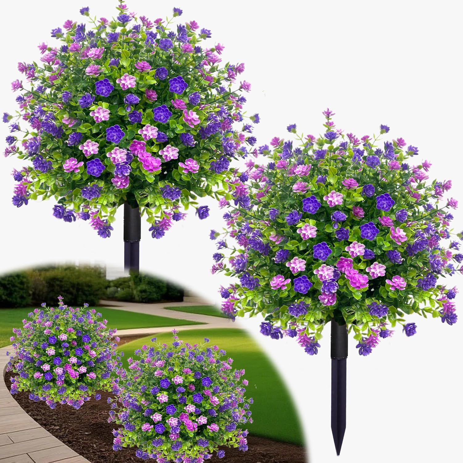 🎁Last Day Sale - 50% Off🔥Artificial Potted Trees With Ground Stakes🌼