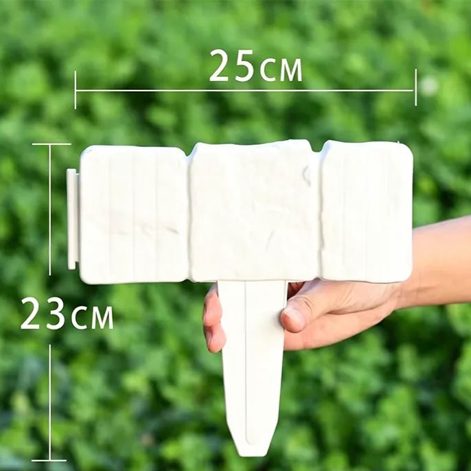 Imitation Stone Garden Fence - DIY Garden Edging Border