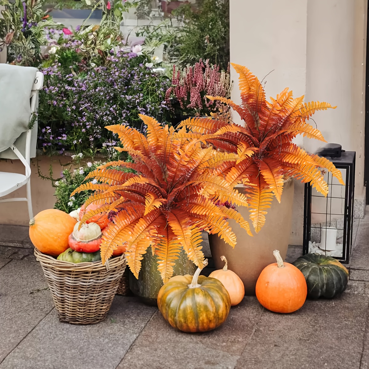 🔥$9.98Only🍂UV Resistant Lifelike Artificial Autumn-toned Boston Fern🍁