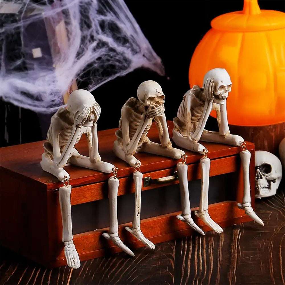 💀 The Halloween Decoration Everyone Will Be Talking About! 👻 Don't Listen / Don't Look / Don't Say / Creative Halloween Skull Decoration