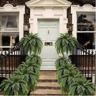 🔥Sale Only Today 🌱 UV Resistant Ferns Artificial Plants Large for Planters, Office & Home Decor, Outdoor & Indoor