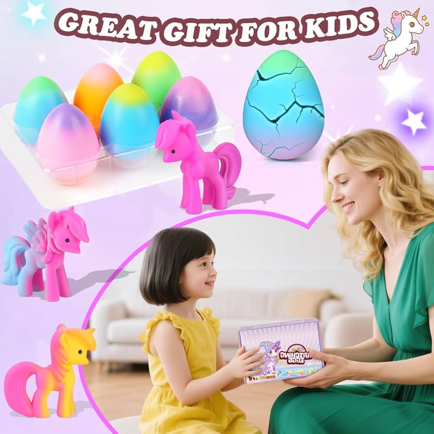 LIMITEDTIME ONLY! 50% OFF → 🦄 Watch the Magic Hatch! – Growing Unicorn Surprise Eggs