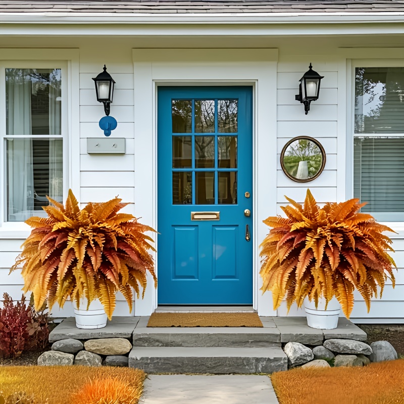 🔥$9.98Only🍂UV Resistant Lifelike Artificial Autumn-toned Boston Fern🍁