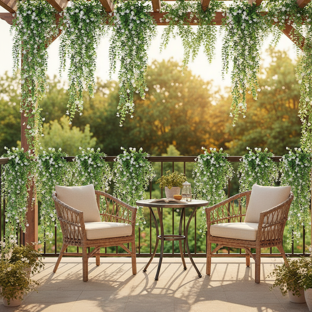 🌿 Bring Everlasting Beauty to Every Space Rattan Artificial Flowers – Realistic Home & Wedding Decor