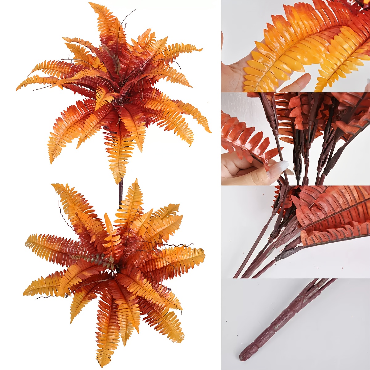 🔥$9.98Only🍂UV Resistant Lifelike Artificial Autumn-toned Boston Fern🍁