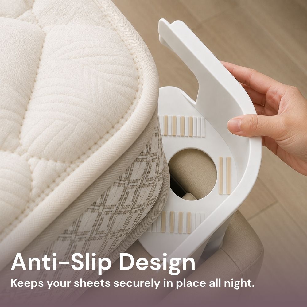 Bed Sheet Clips – 4 Pack | Keep Sheets Secure, Smooth & Slip-Free ✨