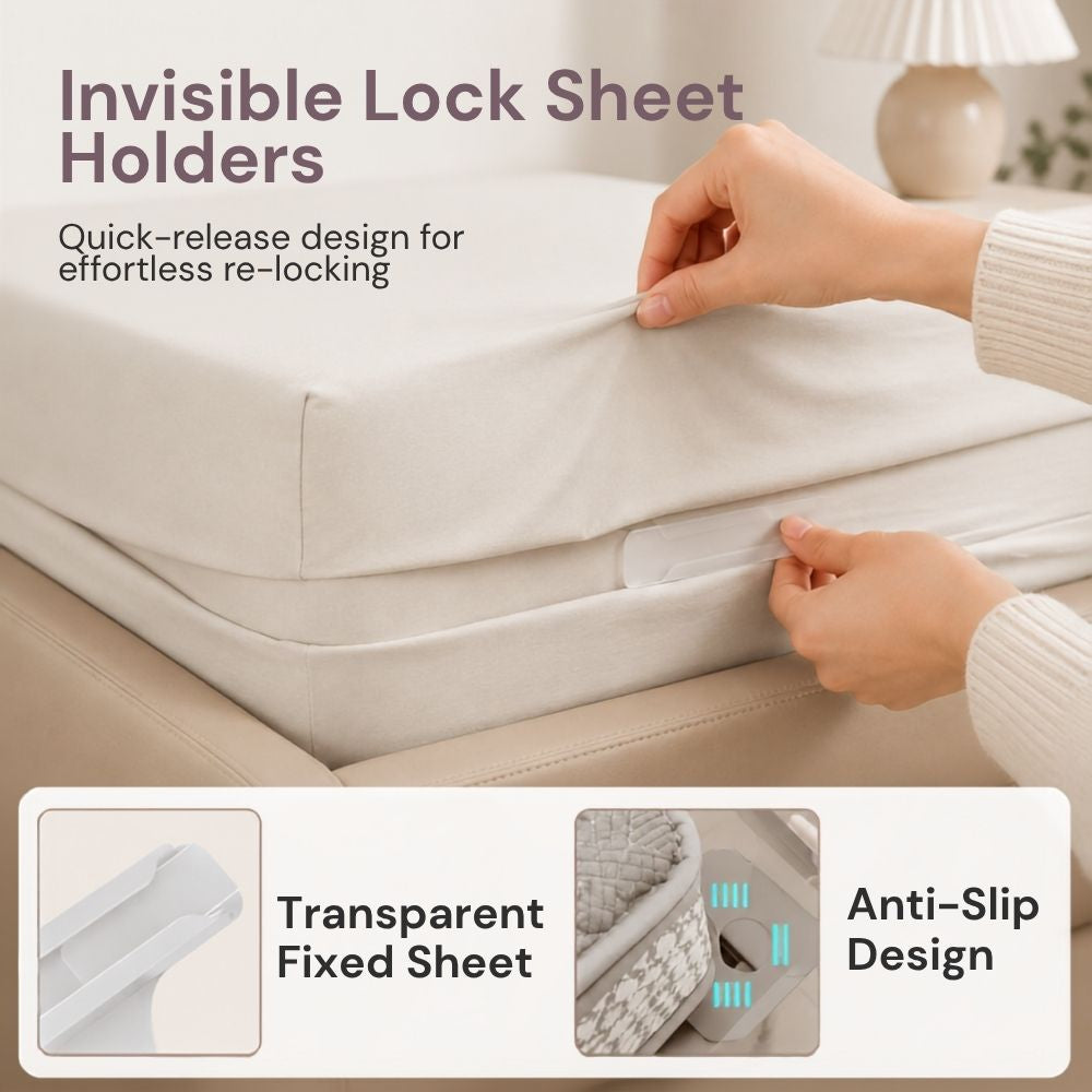 Bed Sheet Clips – 4 Pack | Keep Sheets Secure, Smooth & Slip-Free ✨