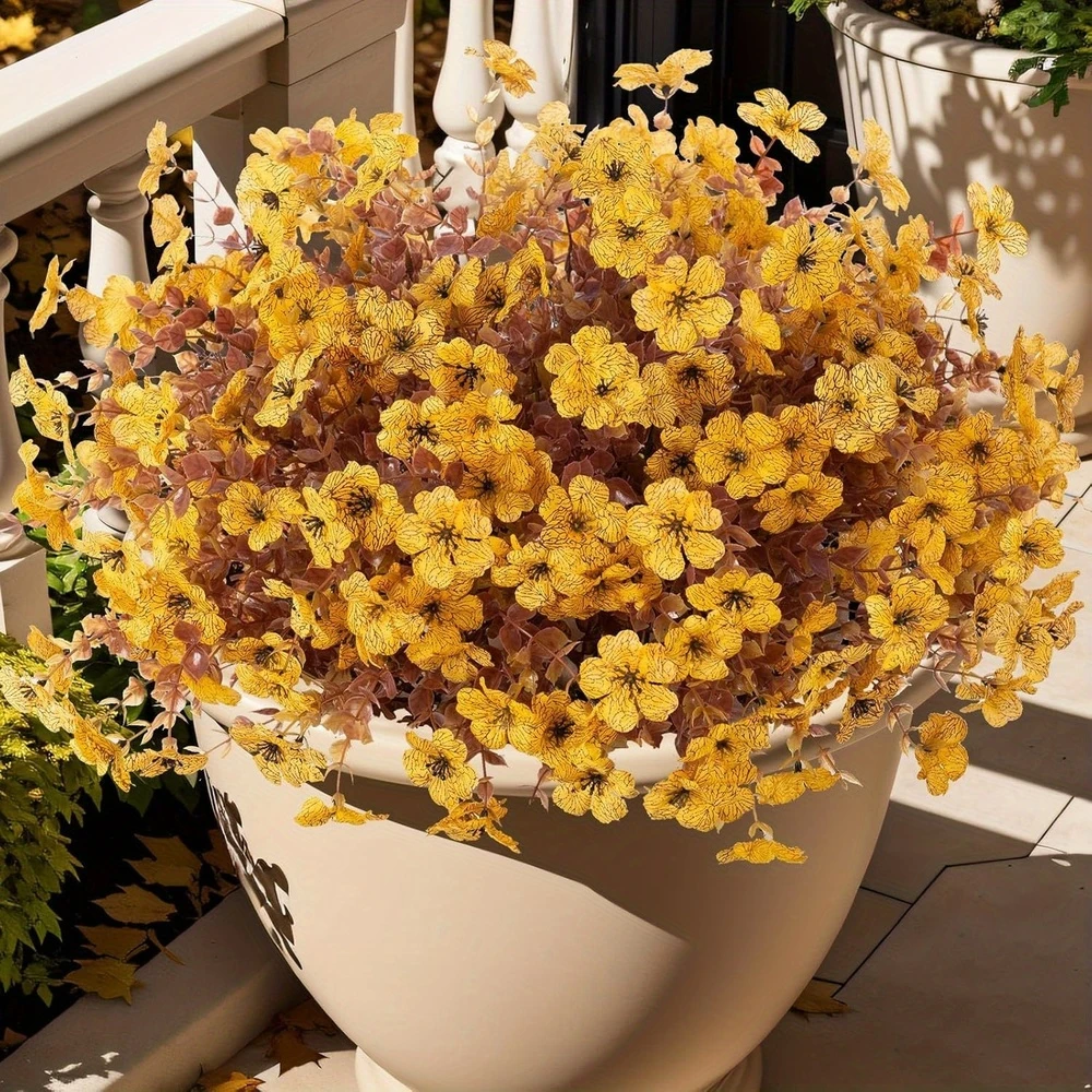 🌼Artificial Outdoor Fall Flowers - UV resistant, Waterproof, Windproof🍂
