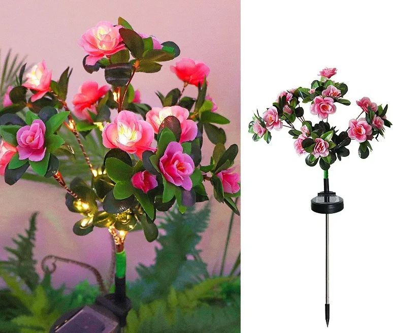 💐Limited-time 50% off⏰Simulation Azalea Flower Ground Stake Solar Light💐💡