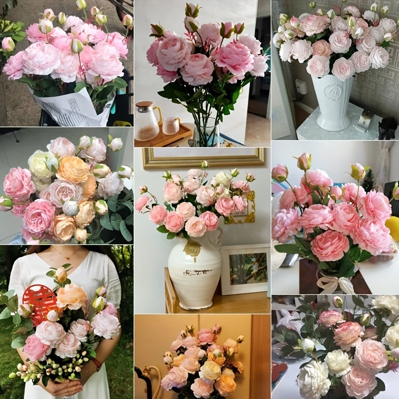 🌸Artificial Peonies Flowers for Home Decor💐