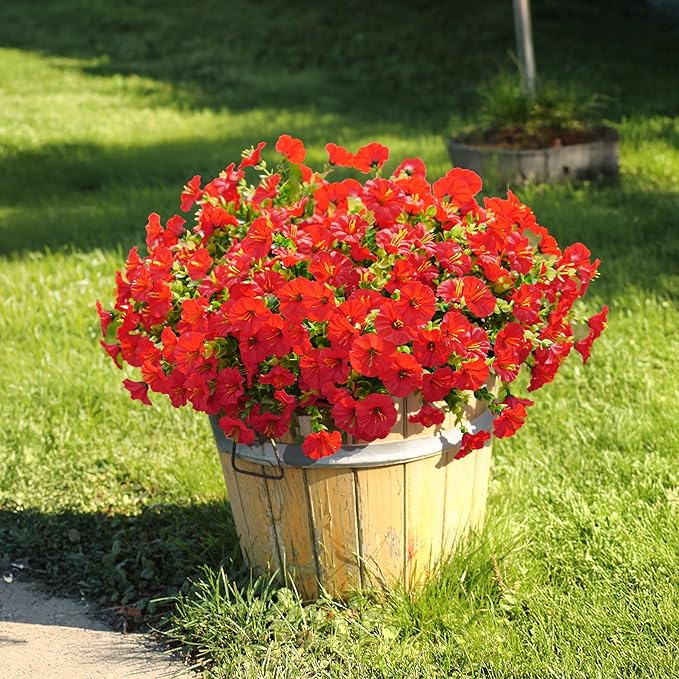 🌟 Limited Time Offer! 🌸 Spring Summer Home Decoration – 🌿 Fake Silk Colorful Morning Glory✨       