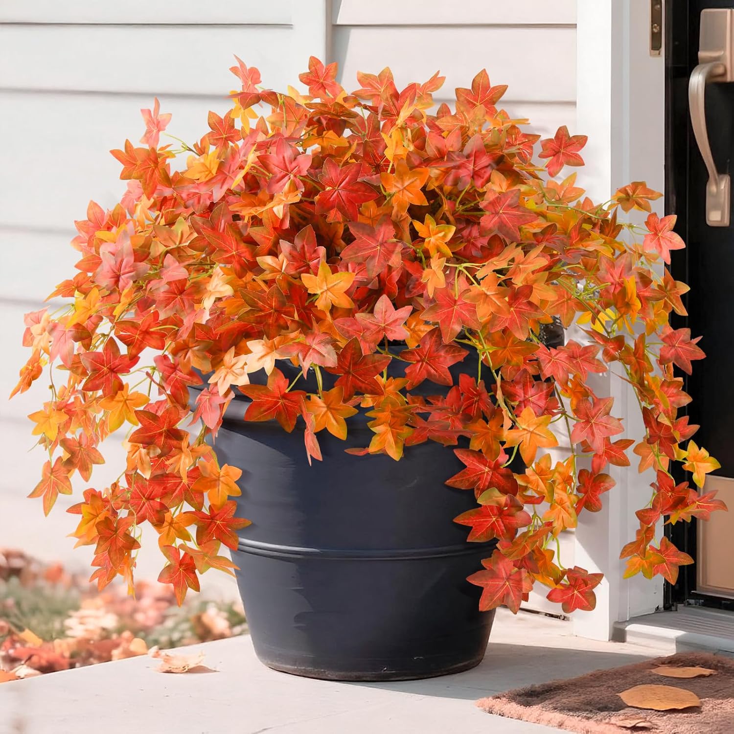 🔥🍂 Fall Special – 49% OFF!— Artificial Cascading Maple Leaf Bush for Fall Decor 🍁✨