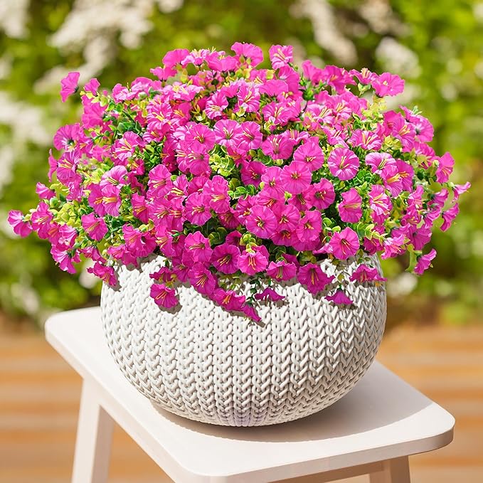 🌟 Limited Time Offer! 🌸 Spring Summer Home Decoration – 🌿 Fake Silk Colorful Morning Glory✨       