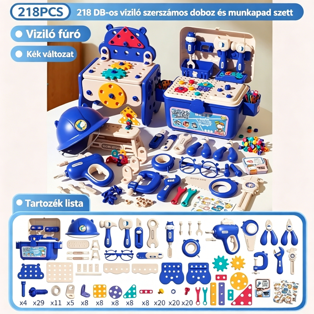 🧰✨ Kis Mester Szerszámkészlet – Játék, Tanulás és Fejlődés!