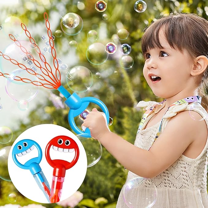 (💦SUMMER HOT SALE- 49% OFF💦)😄2024 New 32 Hole Smiling Face Bubble Stick🎉BUY 2 GET EXTRA 10% OFF