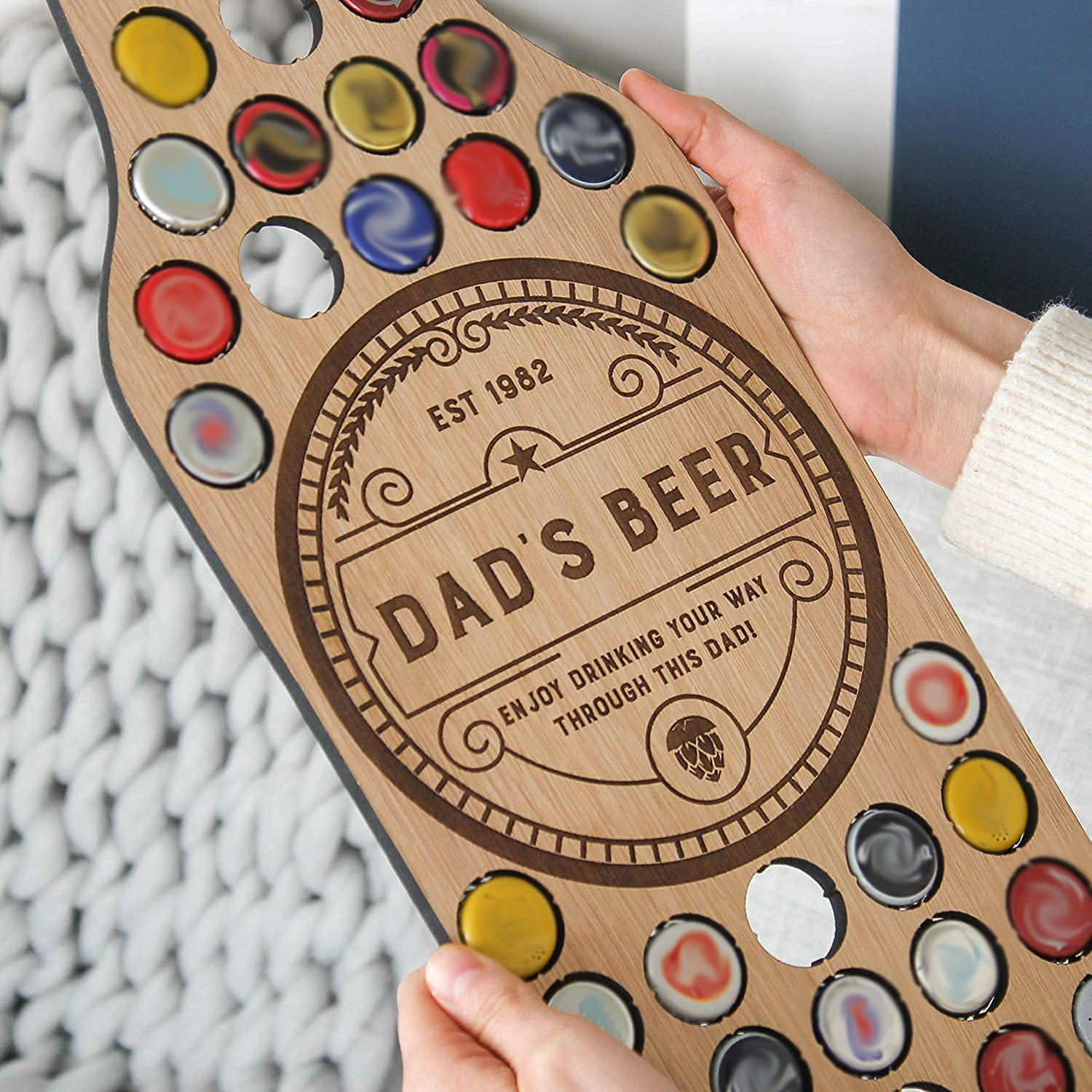 🎁The Best Father's Day Gift🎁 - Beer cap bottle shape wall hanging