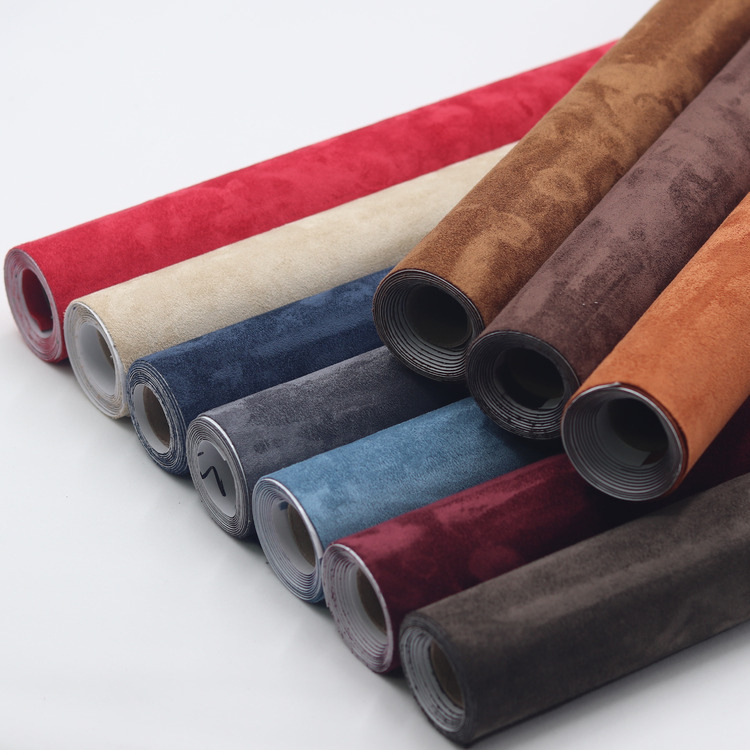 Microfiber Suede Fabric self Adhesive car Wrapping Film Imitation Leat