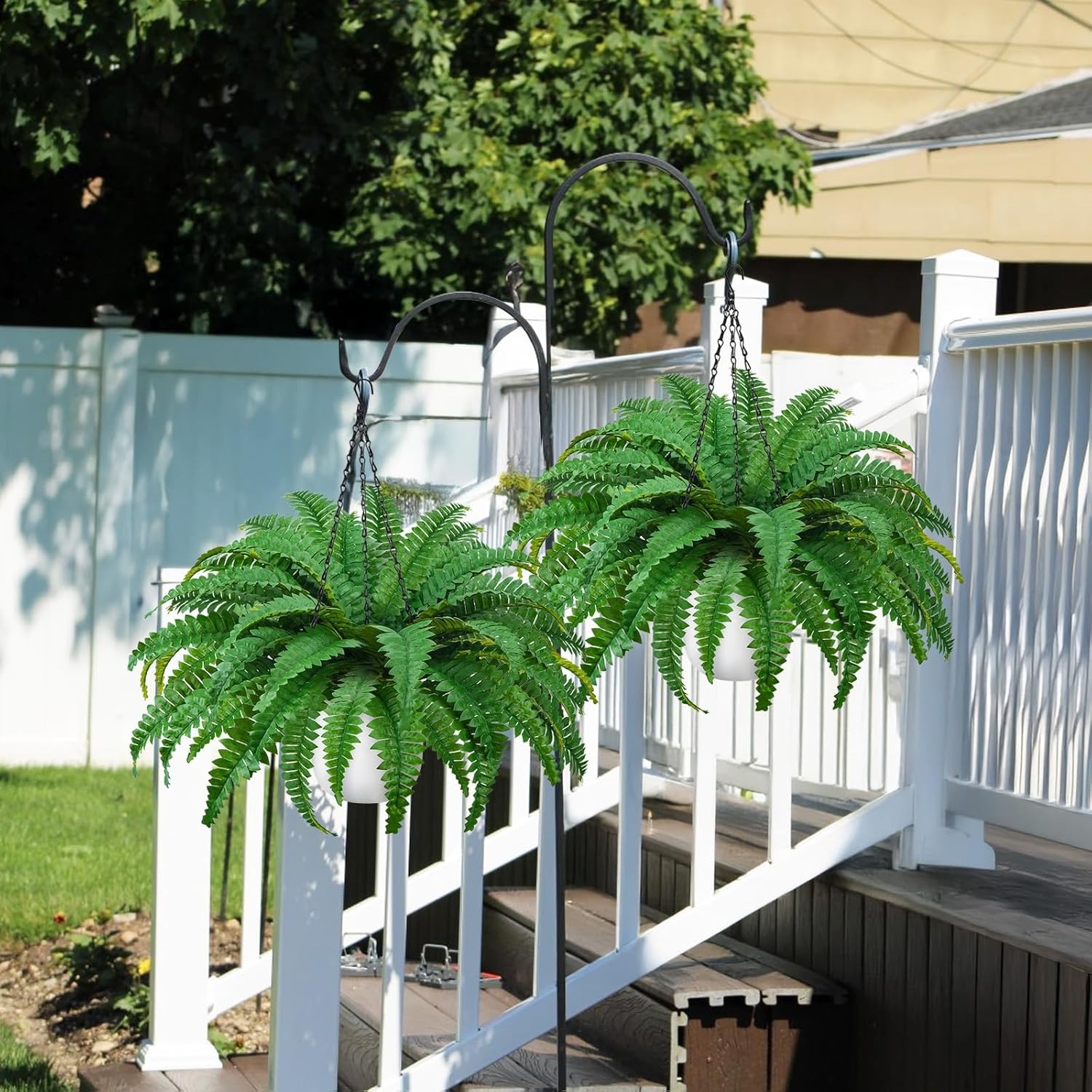 💥2025 New Upgrade Hot Sales🌱UV Resistant Artificial Boston Ferns Hanging Plants