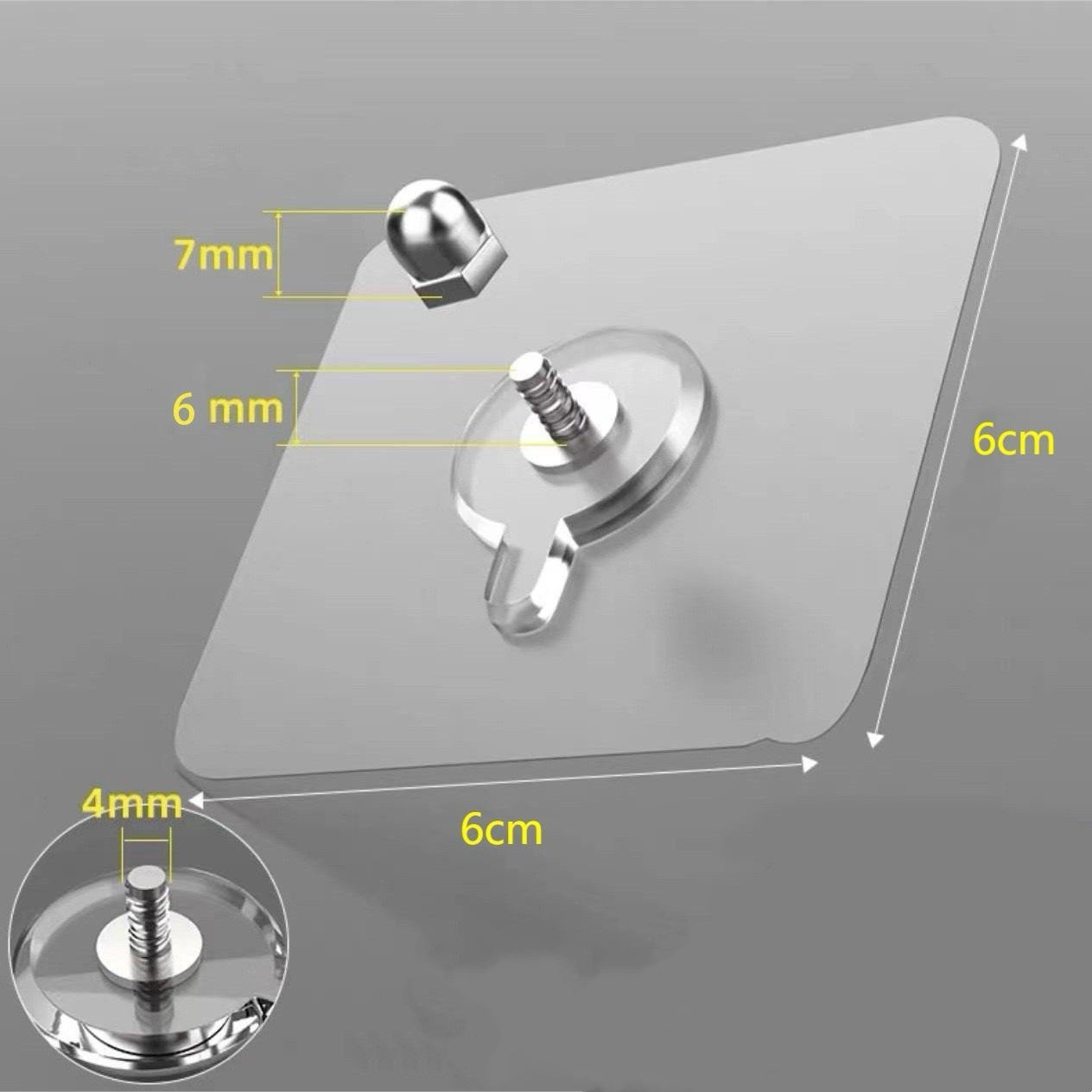⚡No-Drill Screw Stickers Strong Adhesive No-Nail No Drilling Required Adhesive Wall Hooks