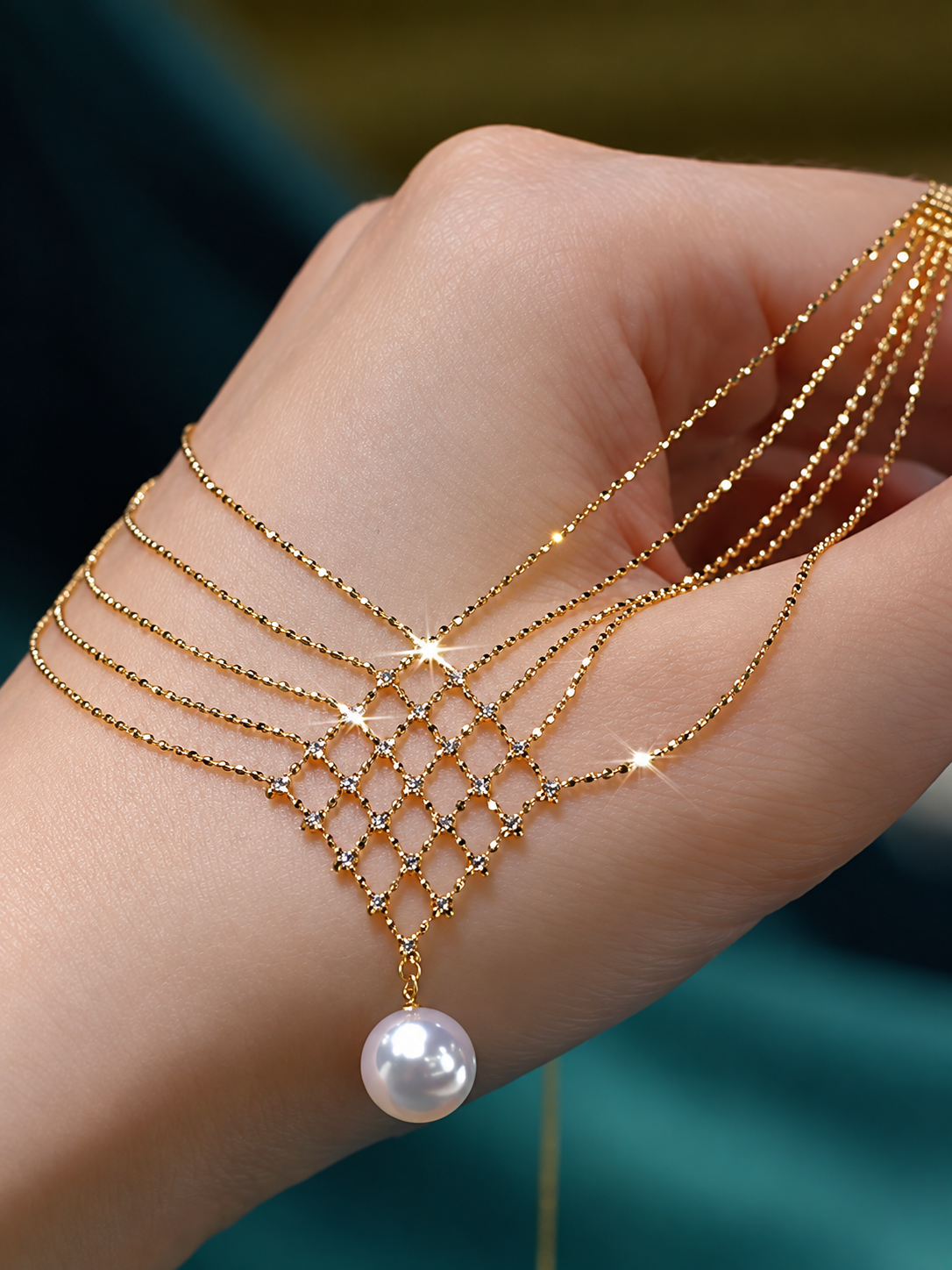 🔥Limited Time Promotion🎁Akoya Pearl Lace Necklace