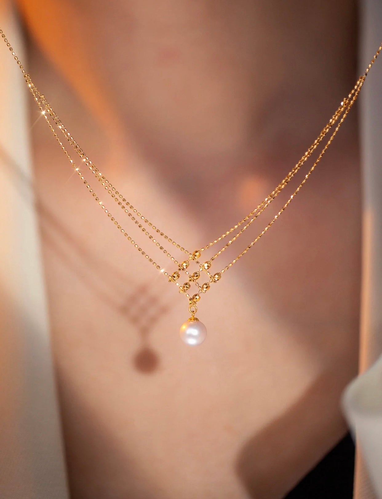 🔥Limited Time Promotion🎁Akoya Pearl Lace Necklace