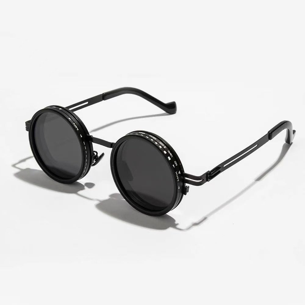 Adjustable polarized travel sunglasses for outdoor use.