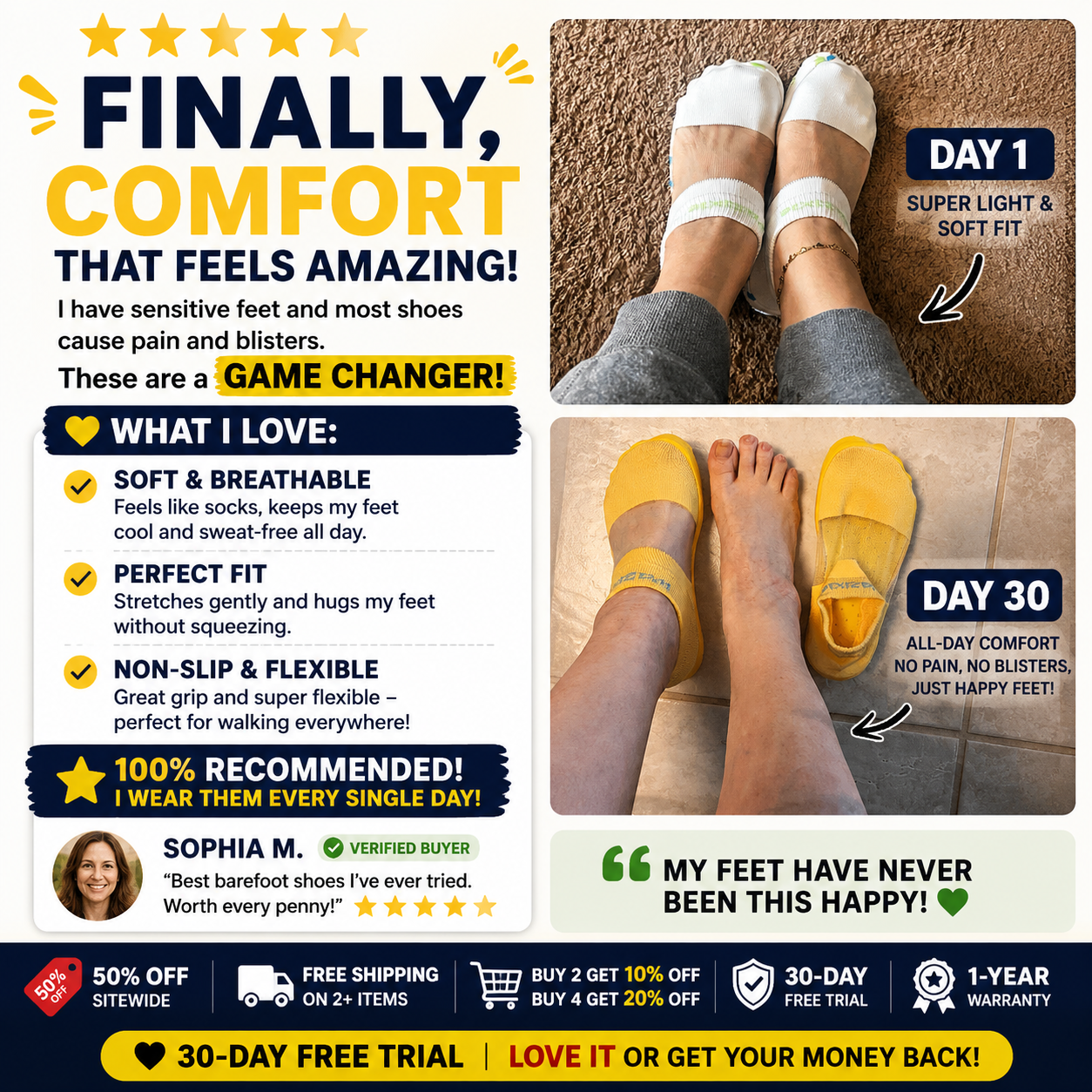 🌊 Ultra-Comfort Barefoot Water Shoes