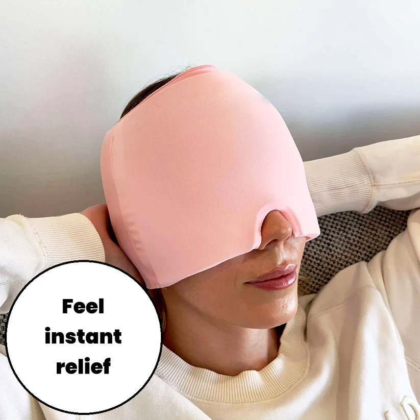 Cold Compress Eye Mask & Migraine Relief Hat