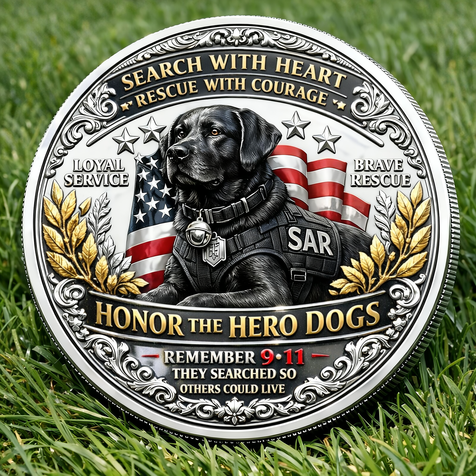 Search & Rescue Hero Dogs Commemorative Coin