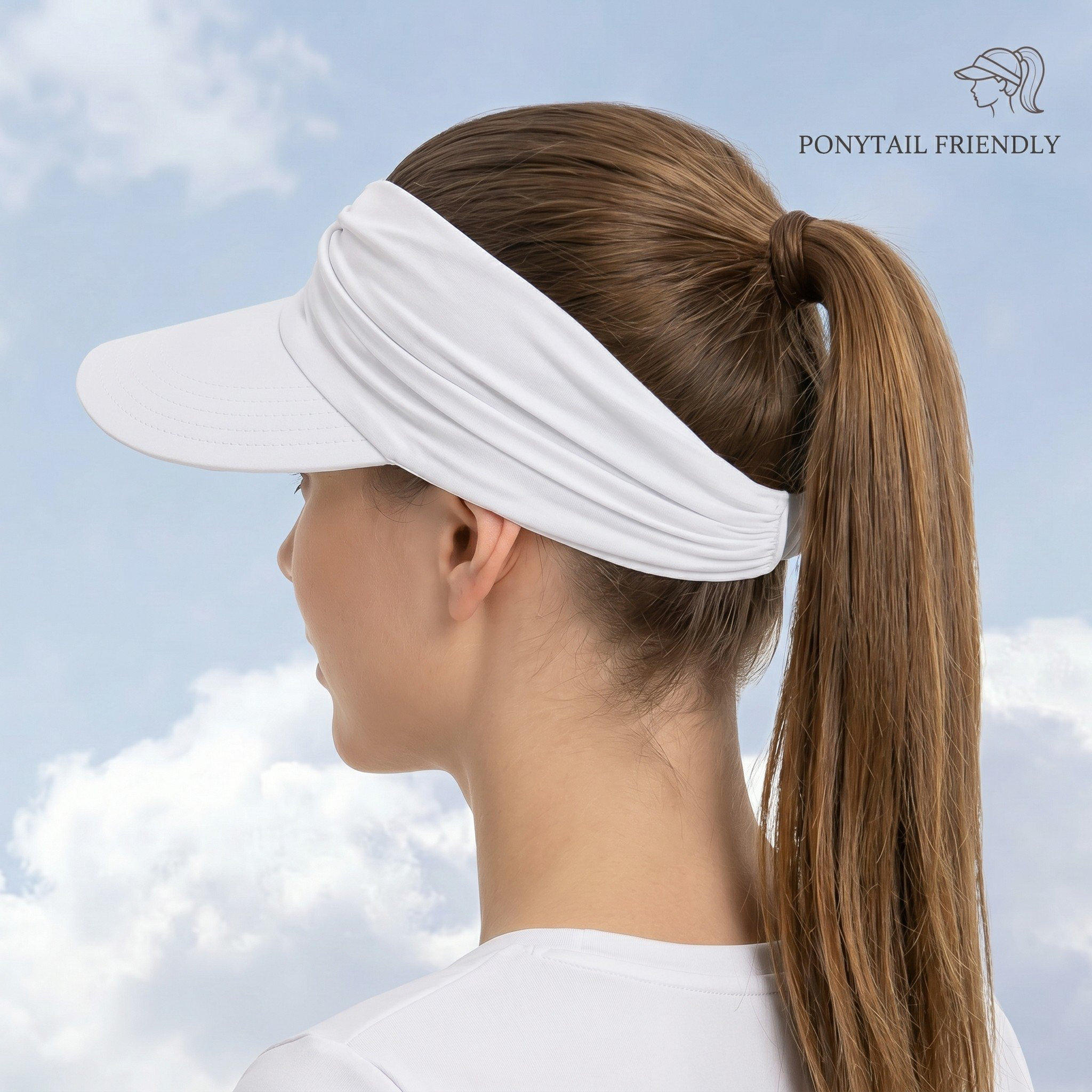 🔥Last Day 60% OFF 👒UPF 50+ ponytail visor hat designed for full-face sun protection and all-day comfort