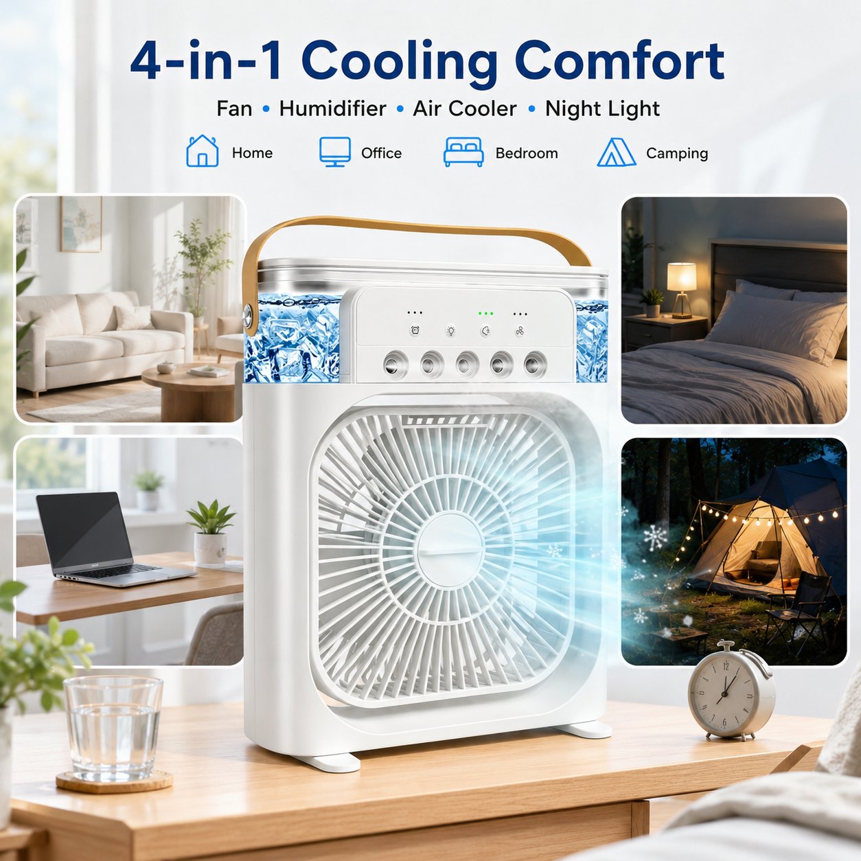 Five-nozzle cooling mist system