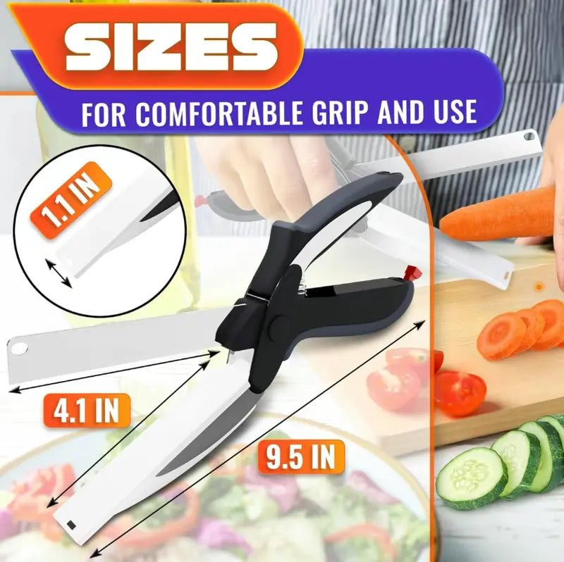 ✂️ 2 in 1 Kitchen Scissors for Food