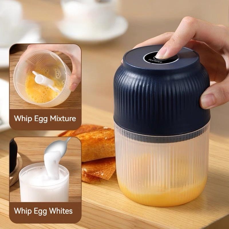 Portable USB Rechargeable Mini Food Chopper – Powerful 4-Blade Electric Chopper