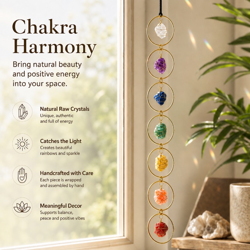 Raw Chakra Stone Decor Overview
