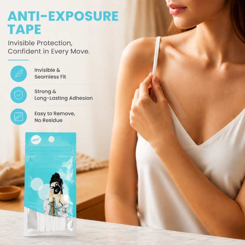 Clear No-Gape Dress Tape – Invisible & Strong Adhesive for Women