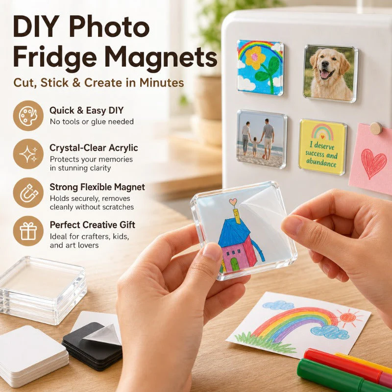 Easy DIY Photo Magnets