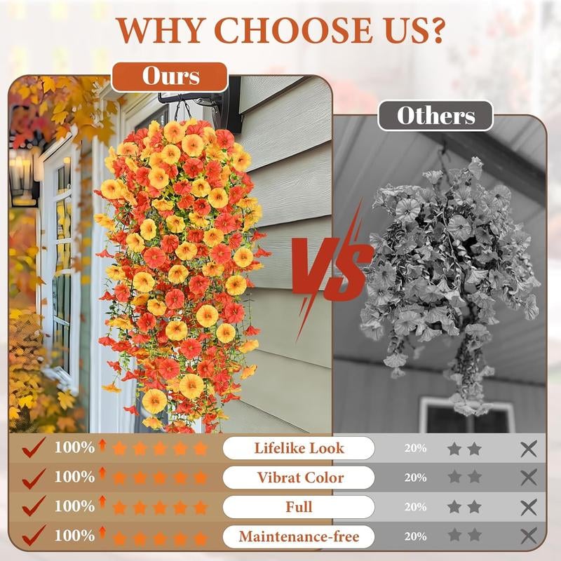 🍂LAST DAY 49% OFF-UV Resistant Hanging Morning Glory for Fall Decor