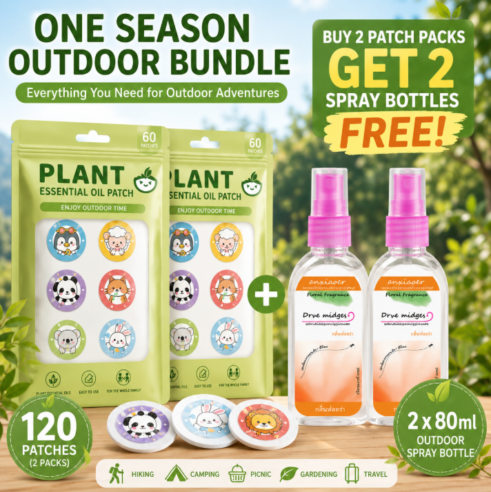 🌿 Natural Mosquito Repellent Patches，Your Must-Have Summer Outdoor Companion