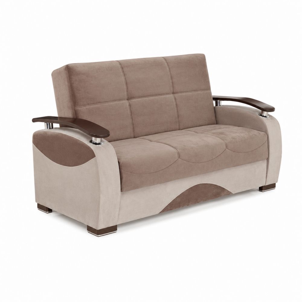 Sofa dwuosobowa welurowa z podłokietnikami