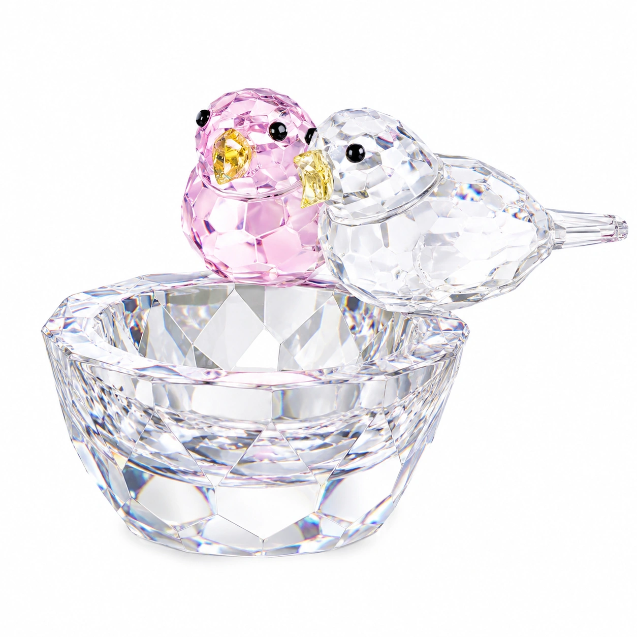 Figura de aves de cristal decorativa-CasmoraLiving