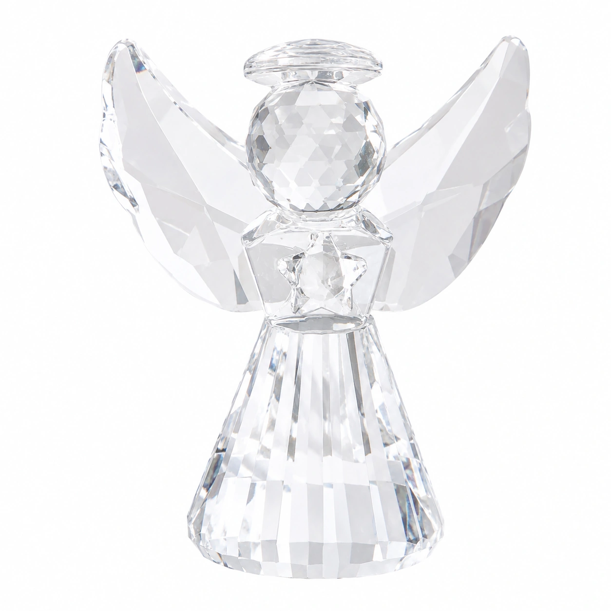 Figura angel de cristal transparente-CasmoraLiving