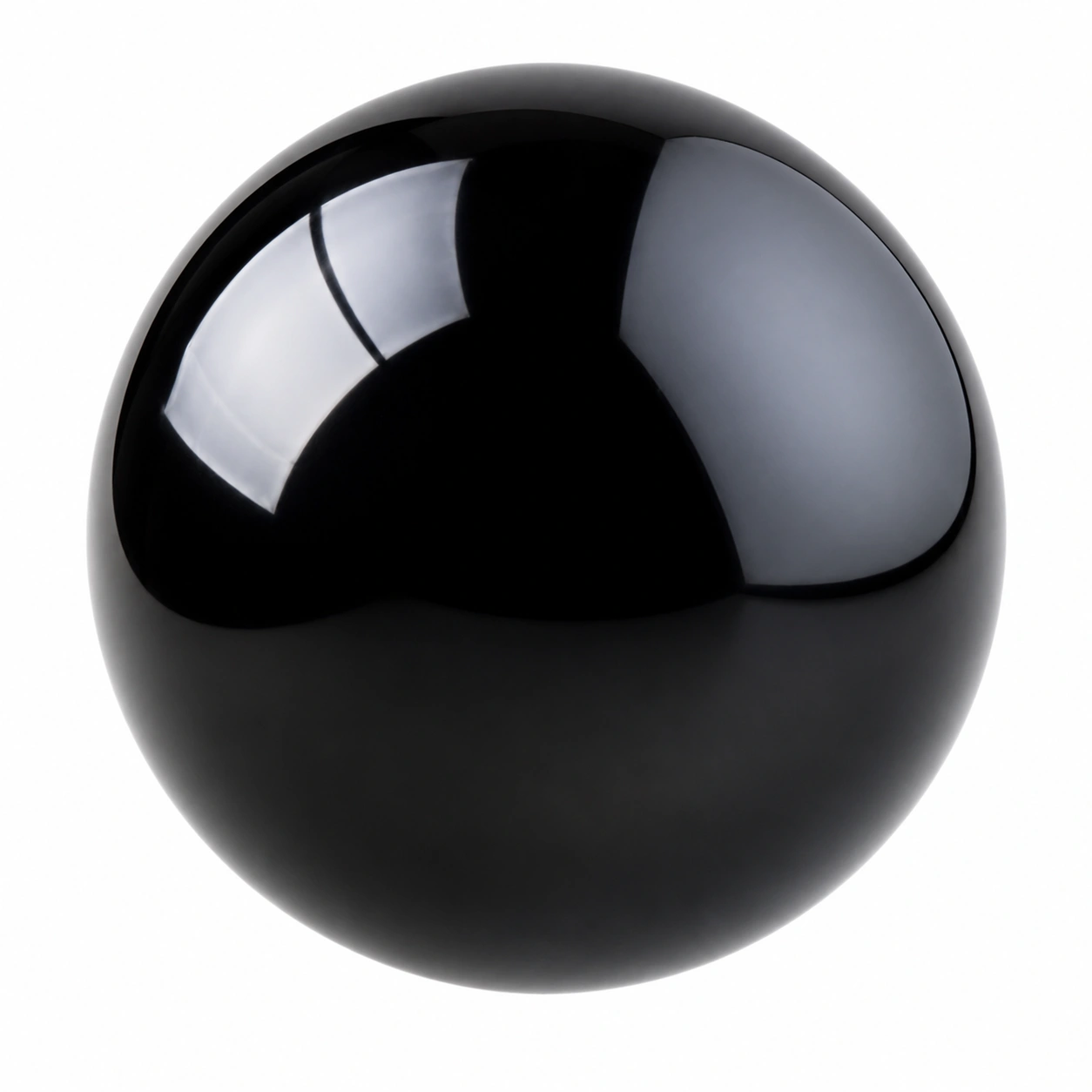 Esfera decorativa negra brillante-CasmoraLiving