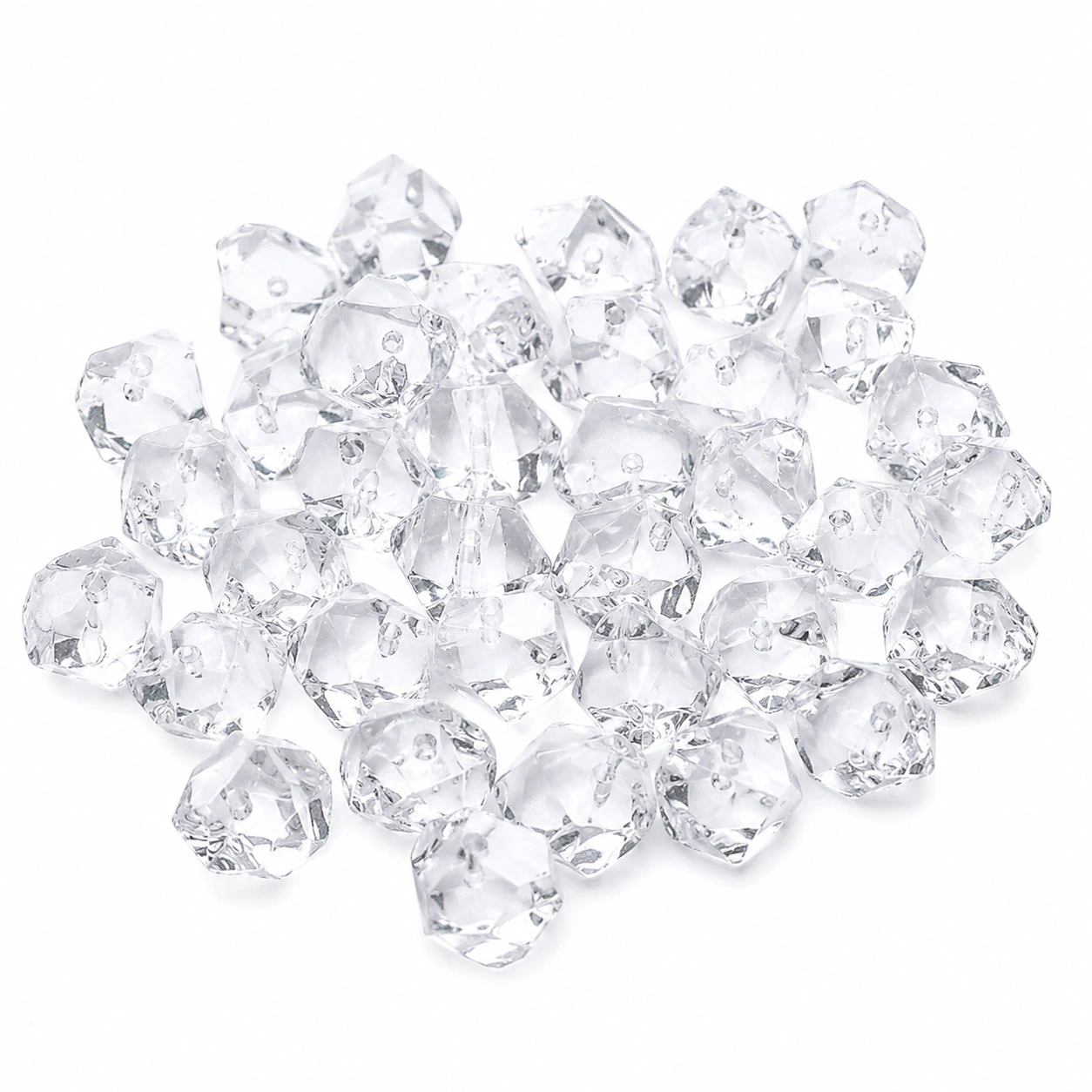 Set de cuentas facetadas transparentes-CasmoraLiving