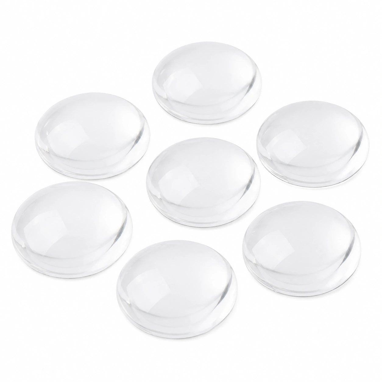 Lentes decorativas de cristal transparente-Woodentia