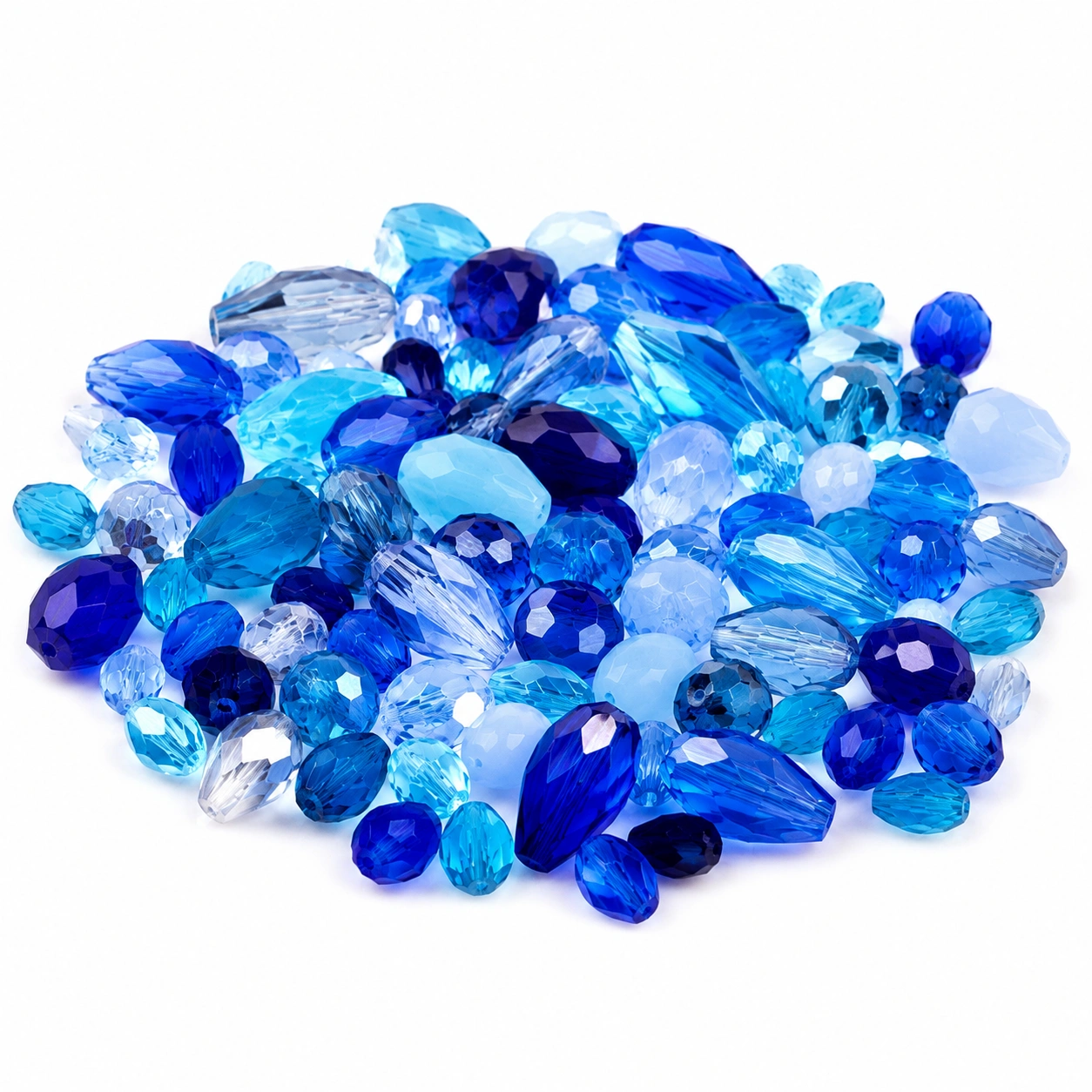 Mix de cuentas azules decorativas-Woodentia